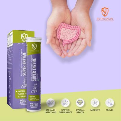 Nutrileague Super Enzyme Effervescent Tablet 20's - Multi-Vitamins