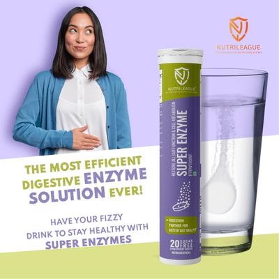 Nutrileague Super Enzyme Effervescent Tablet 20's - Multi-Vitamins