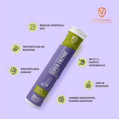 Nutrileague Super Enzyme Effervescent Tablet 20's - Multi-Vitamins