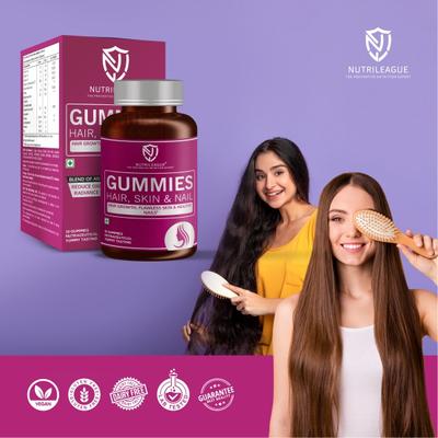 Nutrileague Hair, Skin & Nail Gummies 30's - Multi-Vitamins