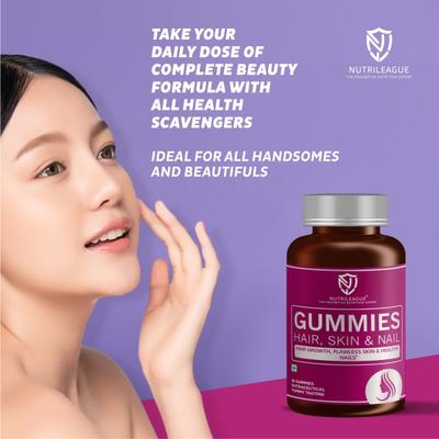 Nutrileague Hair, Skin & Nail Gummies 30's - Multi-Vitamins