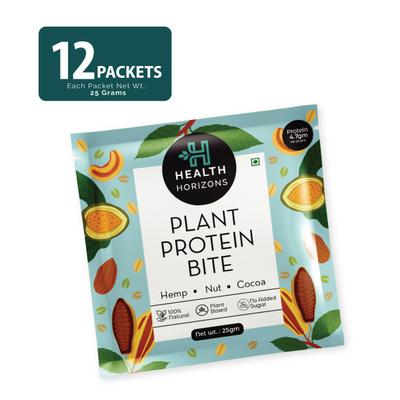 Health Horizons Plant Protein Bites - Cocoa Flavour (Pack of 12 x 25 gm) 1's - General Health