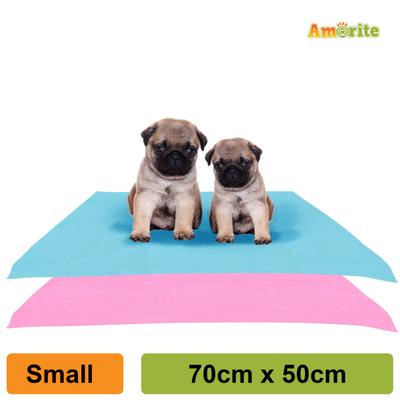 Amorite Waterproof Pet Dry Sheet (small) (Combo Pack- Pink + sea Blue) 1's - Pet accessories