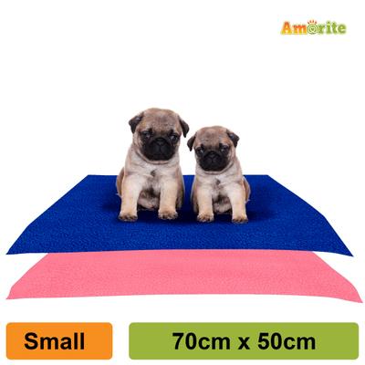 Amorite Waterproof Pet Dry Sheet (small) (Combo Pack- Royal Blue + salmon Rose) 1's - Pet accessories