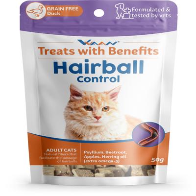 Vvaan Hairball Control Treats With Benefits For Adult Cats 50 gm - Pet Healthcare
