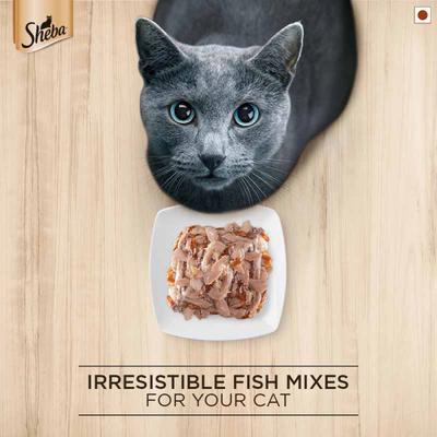 Sheba Feast of Flakes for Cats - Fish with Dry Bonito Flake 35 gm - Petfood