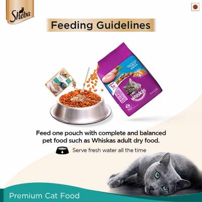 Sheba Feast of Flakes for Cats - Fish with Dry Bonito Flake 35 gm - Petfood
