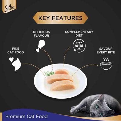 Sheba Fine Food for Cats - Chicken Premium Loaf 70 gm - Petfood