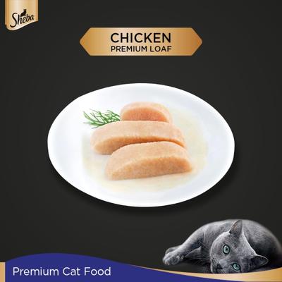 Sheba Fine Food for Cats - Chicken Premium Loaf (Pack of 70 gm x 12) 1's - Petfood