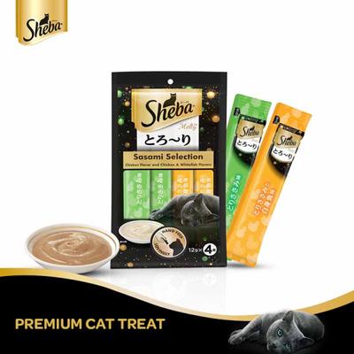 Sheba Melty Sasami Selection for Cats - Chicken Flavor and Chicken & Whitefish Flavors (Pack of 12 gm x 4) 1's - Petfood