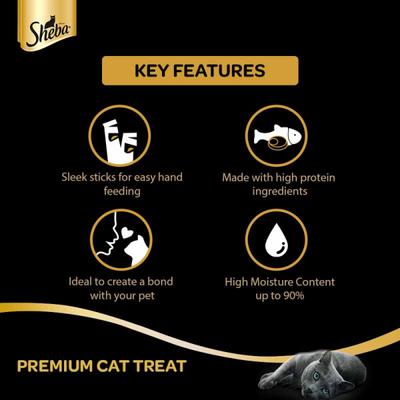 Sheba Melty Sasami Selection for Cats - Chicken Flavor and Chicken & Whitefish Flavors (Pack of 12 gm x 4) 1's - Petfood