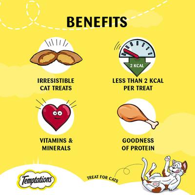 Temptations Treats for Cats - Seafood Medley Flavour 85 gm - Petfood
