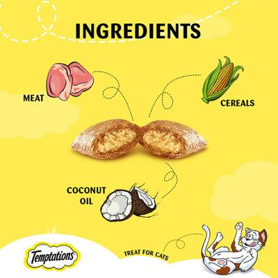 Temptations Treats for Cats - Tempting Tuna Flavour 85 gm - Petfood