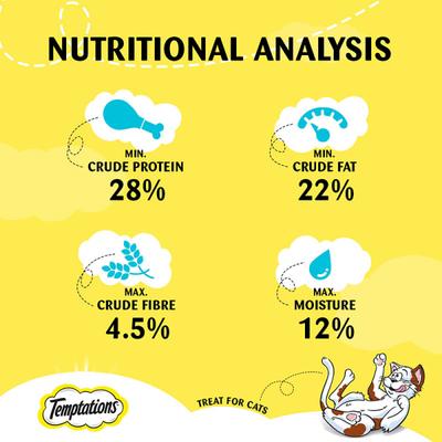 Temptations Treats for Cats - Tempting Tuna Flavour 85 gm - Petfood