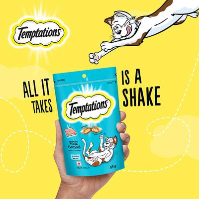 Temptations Treats for Cats - Tempting Tuna Flavour 85 gm - Petfood