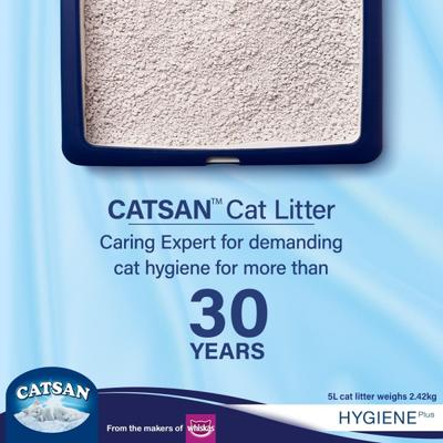 Catsan Hygiene Plus Non Clumping Cat Litter 5000 ml - Pet accessories
