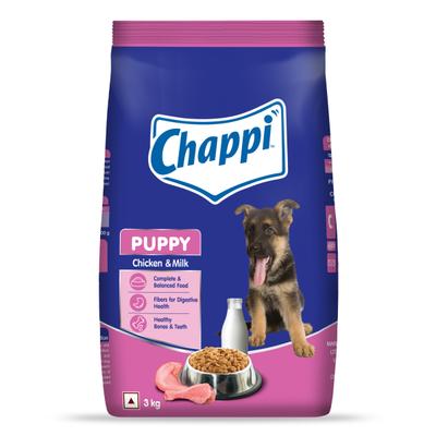 Chappi Puppy Dog Food - Chicken & Milk Flavor 3000 gm - Petfood