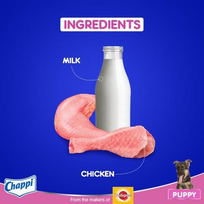 Chappi Puppy Dog Food - Chicken & Milk Flavor 8000 gm - Petfood