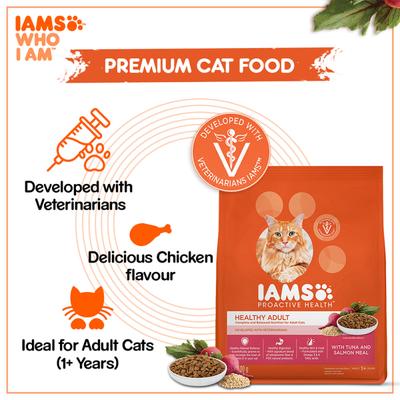 IAMS Proactive Health Nutrition for Adult Cats - Tuna and Salmon Meal 400 gm - Petfood