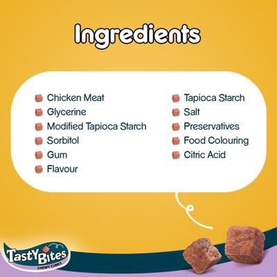 Pedigree Tasty Bites Chewy Cubes - Lamb Flavor 50 gm - Petfood