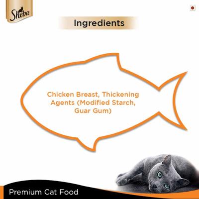 Sheba Deluxe Cat Food - Succulent Chicken Breast in Gravy 85 gm - Petfood