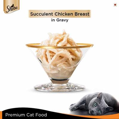 Sheba Deluxe Cat Food - Succulent Chicken Breast in Gravy 85 gm - Petfood