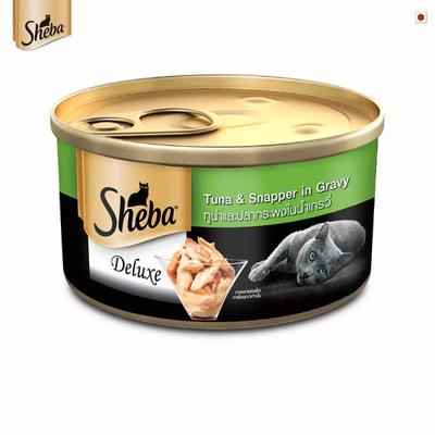 Sheba Deluxe Cat Food - Tuna & Snapper in Gravy 85 gm - Petfood