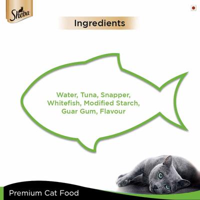 Sheba Deluxe Cat Food - Tuna & Snapper in Gravy 85 gm - Petfood
