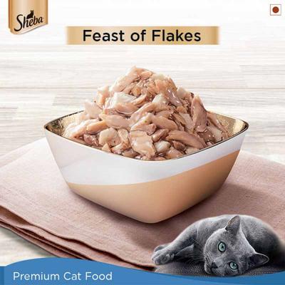 Sheba Feast of Flakes for Cats - Fish Mix Maguro & Bream 35 gm - Petfood