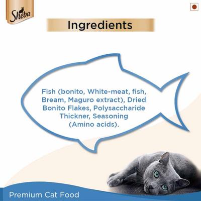 Sheba Feast of Flakes for Cats - Fish Mix Maguro & Bream 35 gm - Petfood