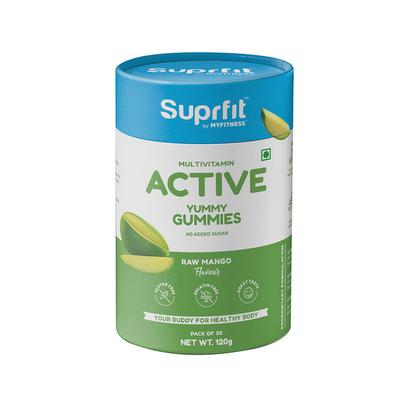 Suprfit Active Multivitamin Yummy Gummies - Raw Mango 120 gm - Multi-Vitamins