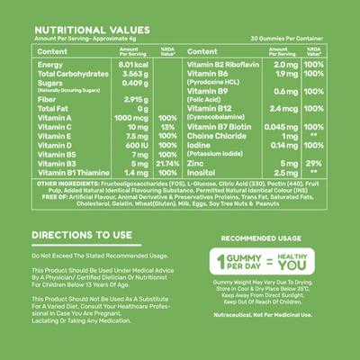 Suprfit Active Multivitamin Yummy Gummies - Raw Mango 120 gm - Multi-Vitamins