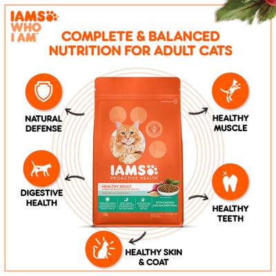IAMS Proactive Health Nutrition for Adult Cats - Chicken and Salmon Meal 3000 gm - Petfood