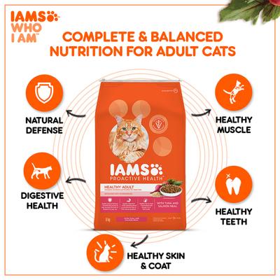 IAMS Proactive Health Nutrition for Adult Cats - Tuna and Salmon Meal 8000 gm - Petfood