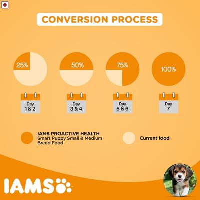 IAMS Proactive Health Smart Puppy Dog Food - Small & Medium Breed 3000 gm - Petfood