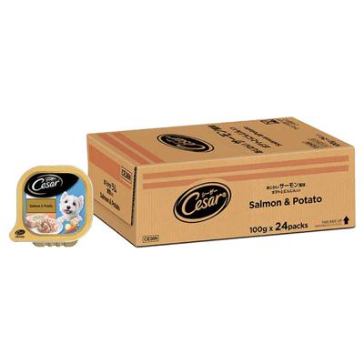Cesar Adult Dog Food - Salmon & Potato (Pack of 24 x 100 gm) 1's - Petfood