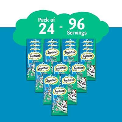 Temptations Treats for Cats Creamy Purrrree - Maguro & Scallop Flavour (Pack of 48 gm x 24) 1's - Petfood