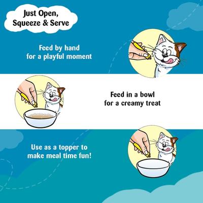 Temptations Treats for Cats Creamy Purrrree - Maguro & Scallop Flavour (Pack of 48 gm x 24) 1's - Petfood