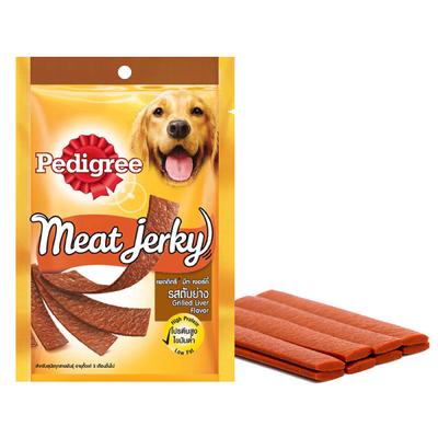 Pedigree Meat Jerky - Grilled Liver Flavour (Pack of 80 gm x 12) 1's - Petfood