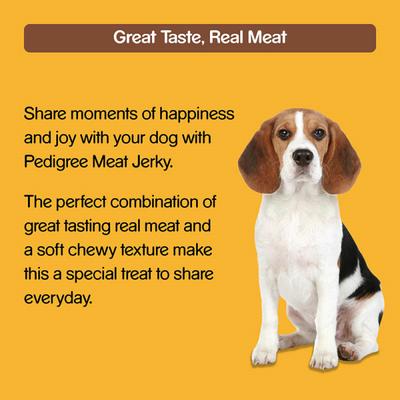 Pedigree Meat Jerky - Grilled Liver Flavour (Pack of 80 gm x 12) 1's - Petfood