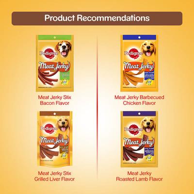 Pedigree Meat Jerky - Grilled Liver Flavour (Pack of 80 gm x 12) 1's - Petfood