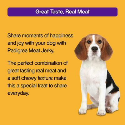 Pedigree Meat Jerky - Roasted Lamb Flavour (Pack of 80 gm x 12) 1's - Petfood