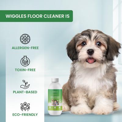 Wiggles Floor Cleaner Liquid Pet Friendly (Lemongrass) (Pack of 2 x 500 ml) - Pet Healthcare