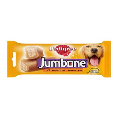 Pedigree Jumbone - Chicken & Rice Flavour (Pack of 2 x 180 gm) Medium - Petfood