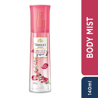 Yardley London Fine Fragrance Mist - Alpine Rose & Black Currant 140 ml - Body Mist/Spray