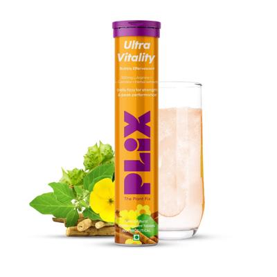 Plix Ultra Vitality Effervescent Tablets - Orange Burst 15's - General Health