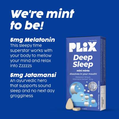 Plix Deep Sleep Mini Mints Tablet (Pack of 3 x 10's) 2's - General Health