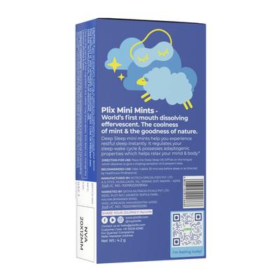 Plix Deep Sleep Mini Mints Tablet (Pack of 3 x 10's) 3's - General Health