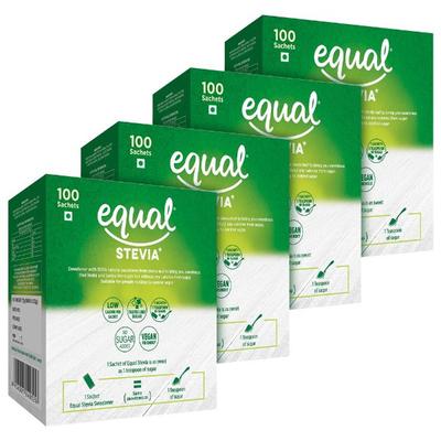 Equal Stevia Sweetener Sachet (Pack of 4 x 100's) 1's - Sweeteners