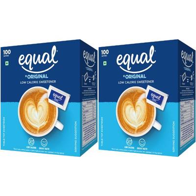 Equal Original Sweetener Sachet (Pack of 2 x 100's) 1's - Sweeteners